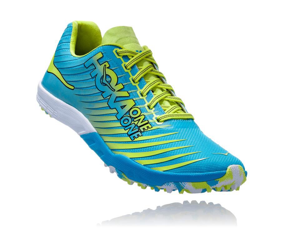 Hoka One One Spikes Dame - Evo Xc - Blå/Grøn - 605724DFC